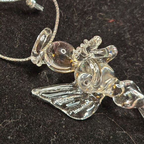 Lot Of 6 VTG Hand Blown Glass Angel Ornaments Musical Instruments - Picture 7 of 12